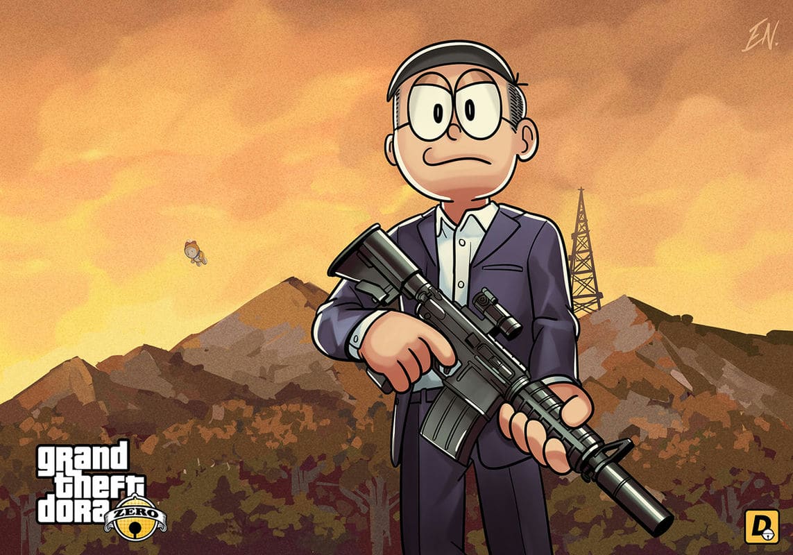 โดราเอม่อน x จีทีเอ ภาพ 2