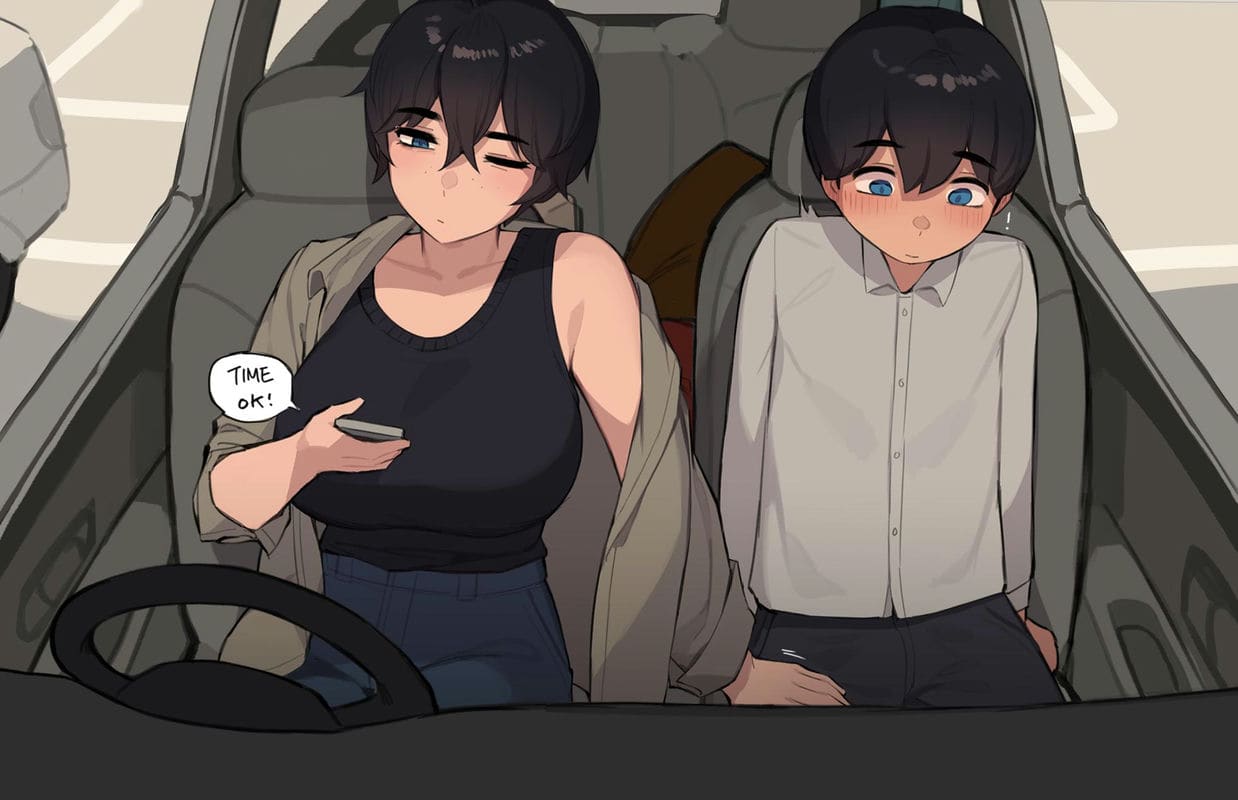 นั่งรถกลับบ้านกับน้องชาย ภาพ 2