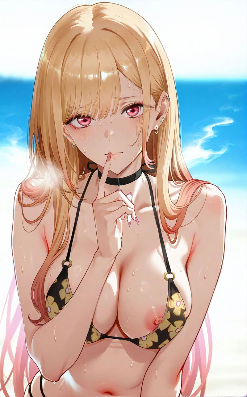 คิตากาวะ มารินเล่นสนุกที่ริมหาด ภาพ 11