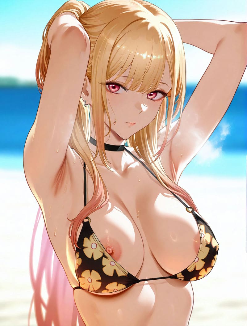 คิตากาวะ มารินเล่นสนุกที่ริมหาด ภาพ 21