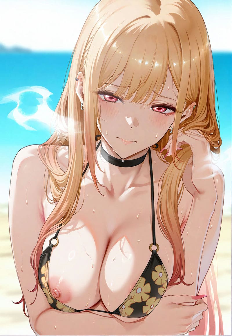 คิตากาวะ มารินเล่นสนุกที่ริมหาด ภาพ 22