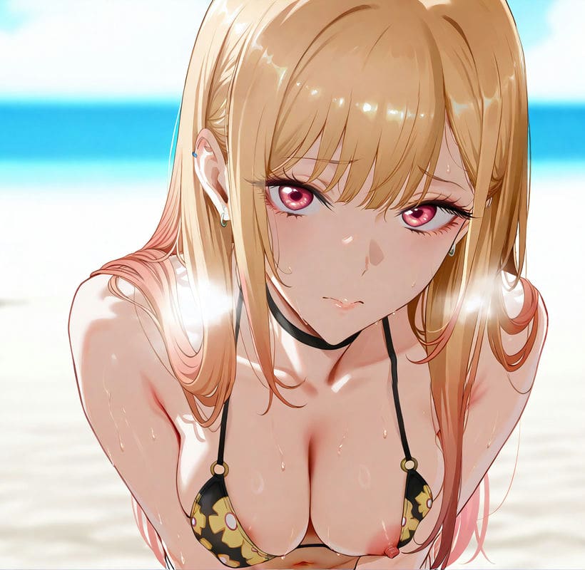 คิตากาวะ มารินเล่นสนุกที่ริมหาด ภาพ 28