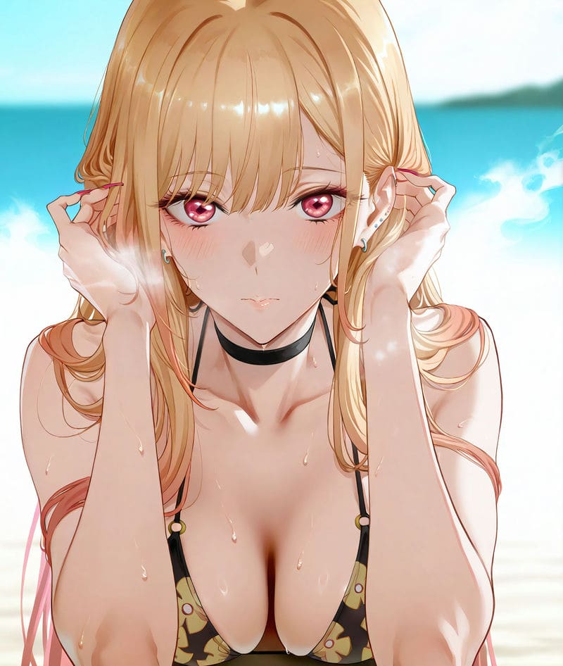 คิตากาวะ มารินเล่นสนุกที่ริมหาด ภาพ 38