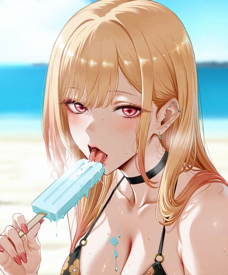 คิตากาวะ มารินเล่นสนุกที่ริมหาด ภาพ 40