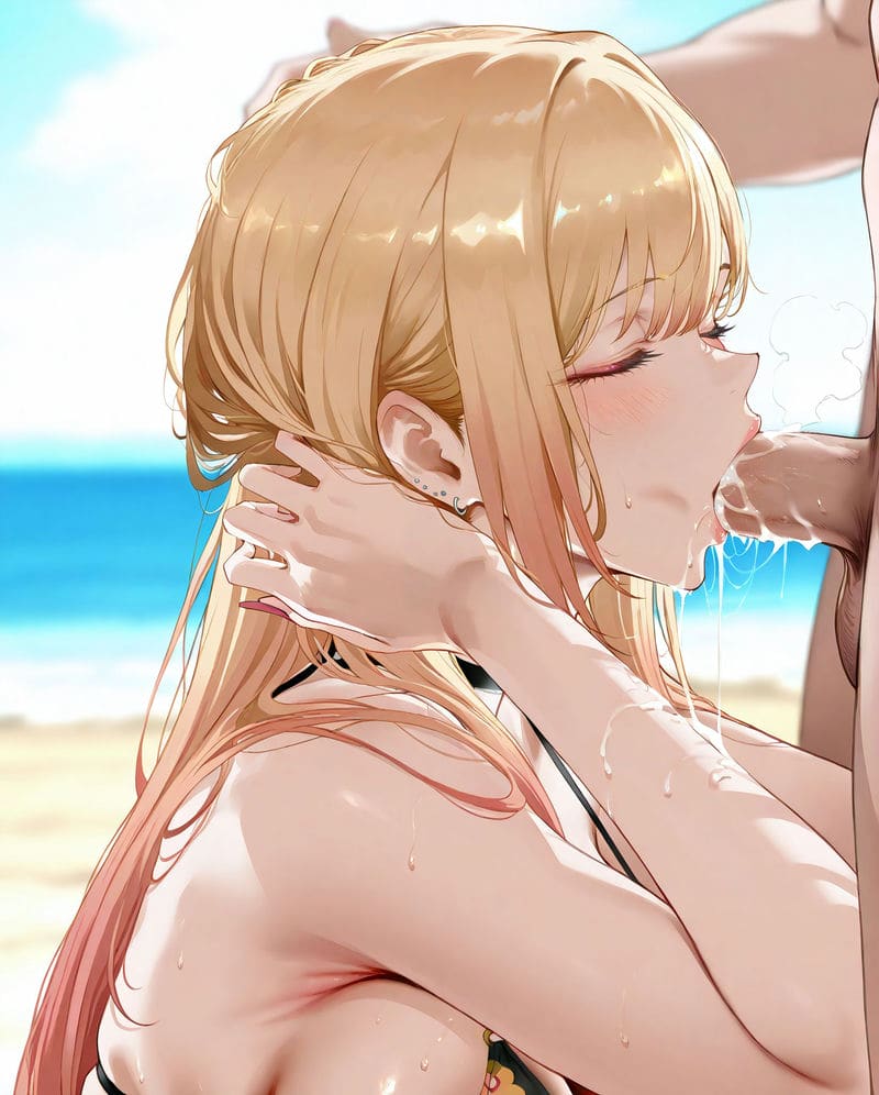 คิตากาวะ มารินเล่นสนุกที่ริมหาด ภาพ 49