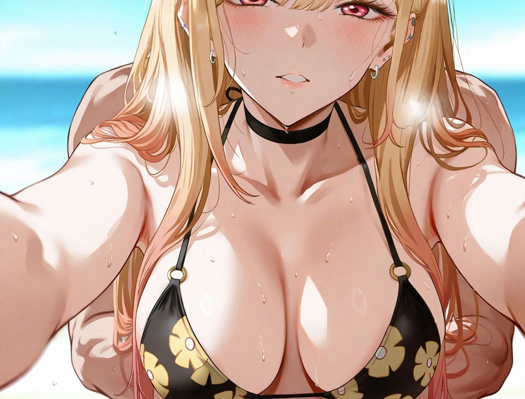 คิตากาวะ มารินเล่นสนุกที่ริมหาด ภาพ 58