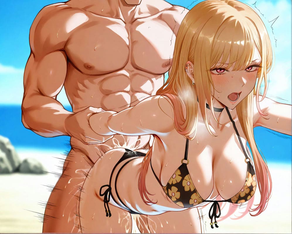 คิตากาวะ มารินเล่นสนุกที่ริมหาด ภาพ 65