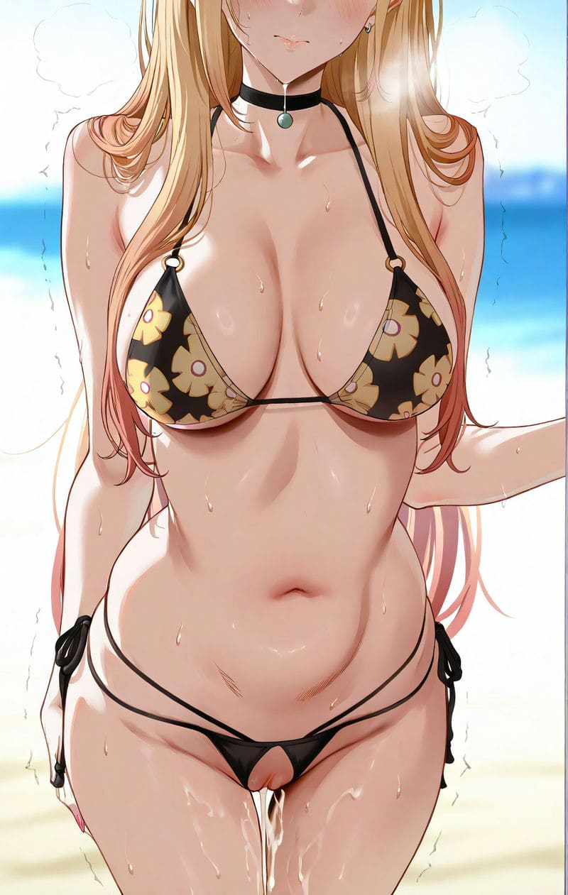 คิตากาวะ มารินเล่นสนุกที่ริมหาด ภาพ 74