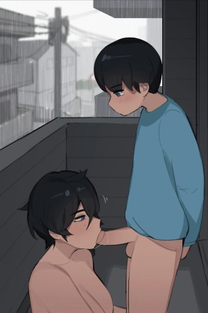 โดจิน ริมระเบียง แนว hidden sex แปลไทย