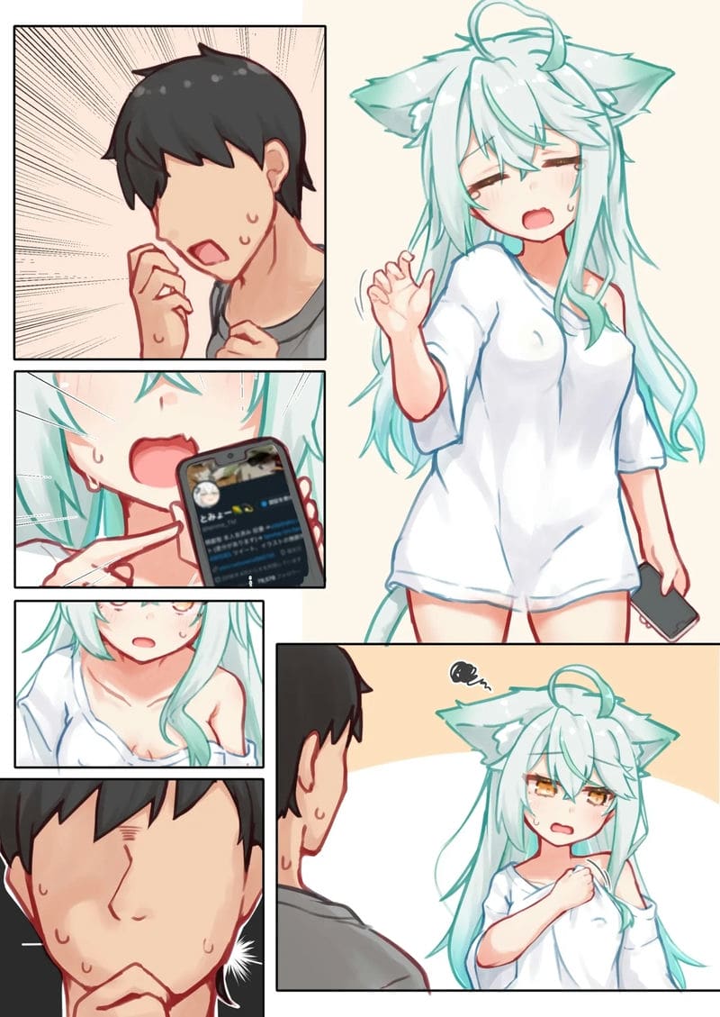 สาวหูแมวโดนเย็ดท่าหมา ภาพ 10