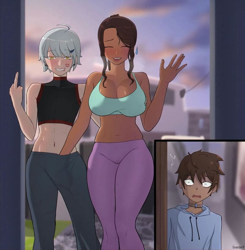 แม่กับหนุ่มแต่งตัวเป็นผู้หญิงเย็ดกัน ภาพ 18