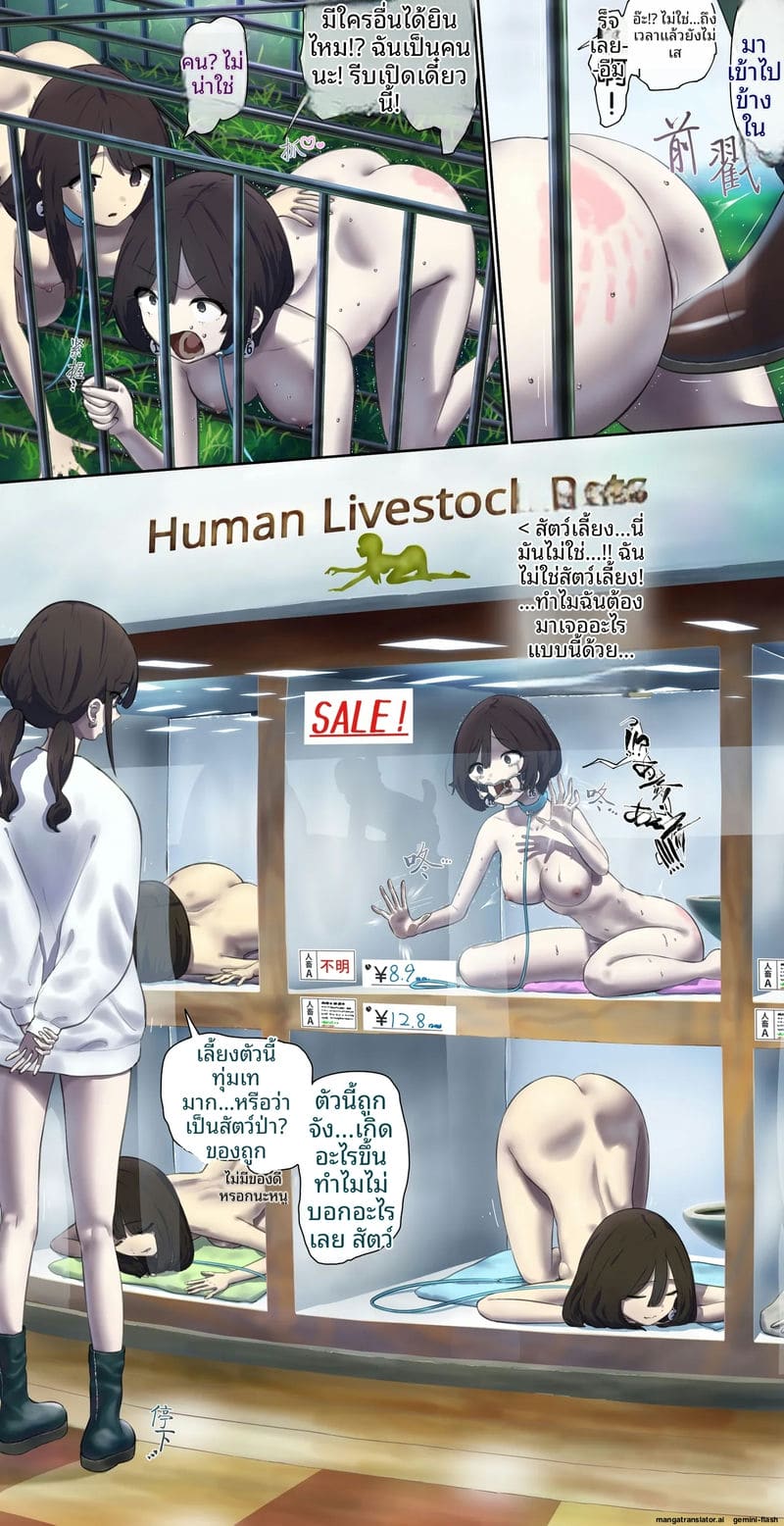 สาวเงี่ยนอยากเป็นสัตว์เลี้ยง โดนจับคล้องคอ แล้วเย็ดทุกท่า ภาพ 3