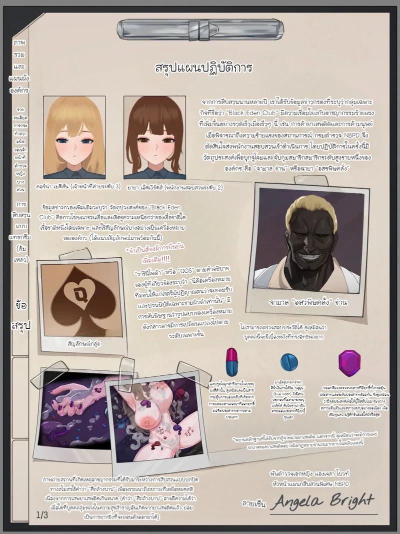 รายงานการสืบสวนของ NBPD ภาพ 1
