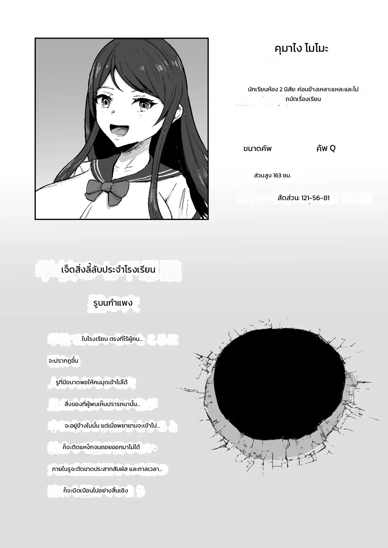 กักขังตัดสัมผัส: สาวอกโตติดผนังลึกลับ ภาพ 1