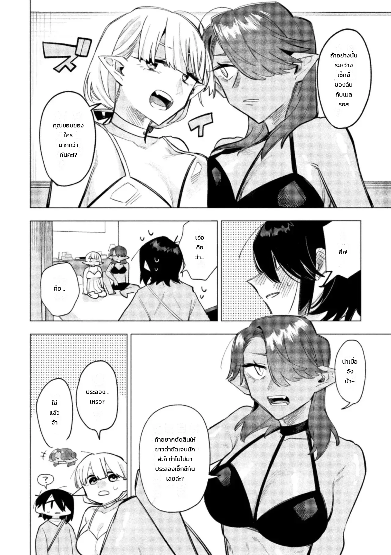 การปรนนิบัติของสองเอลฟ์ขาวดำ ภาพ 3