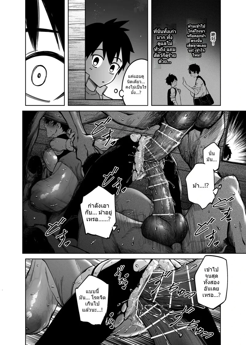 รุ่นน้องชอบรุ่นพี่ แต่รุ่นพี่ชอบควยม้า ภาพ 32